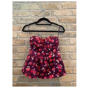 American Eagle Peplum Bustier